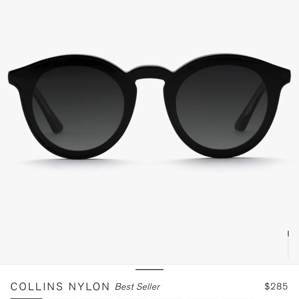 Krewe sunglasses Collins nylon black + black and crystal